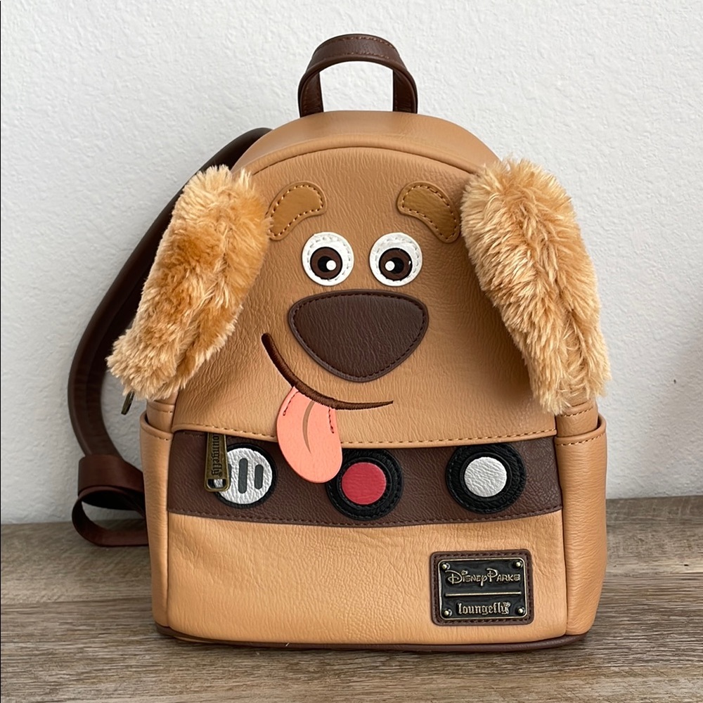 Disney Tan and Brown Dug Backpack with Plush Ears